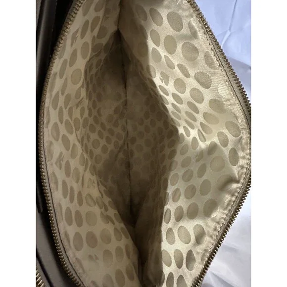 Kate Spade Large Double Zip Beige Cream Shoulder Bag Handbag Purse Read⬇️ - Picture 5 of 11